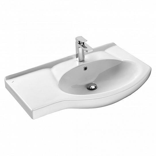 Раковина мебельная Santek Коралл 83 1WH110225 с левым крылом