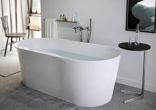 Ванна отдельностоящая 159х79 Roca Raina из материала Stonex белая 248466000