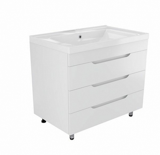 Тумба напольная MIRSANT Soho Quadro 100 (под раковину Deep-100 код 262517) УТ000043903