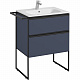 Тумба под раковину Roca Domi 60 2 ящика синий матовый ZRU9307867