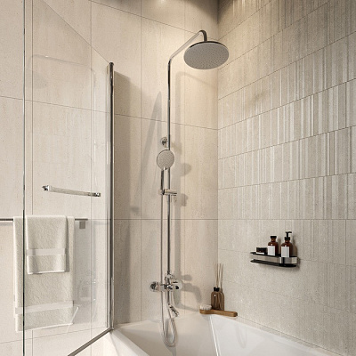 Смеситель с верхним душем и изливом Iddis Optima Home OPTSB3Fi06