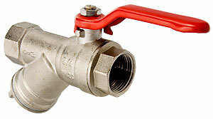 Кран шаровый VT.292 с фильтром ручка 3/4"