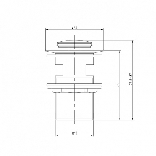 Выпуск для умывальника Iddis Cloud CLOG000i88