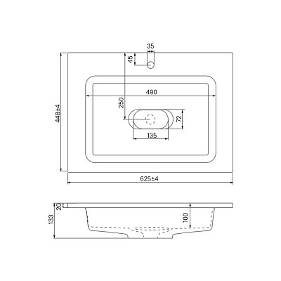 Раковина IDDIS 60 см 4506000i28