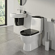 Унитаз-компакт Sanita Luxe Best Color Black (сиденье дюропласт, микролифт) BSTSLCC06100522