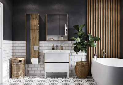 Тумба под раковину подвесная AQUATON Сканди 80, 1A283001SDZ90