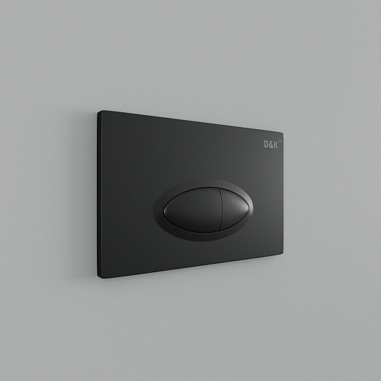 Клавиша смыва D&K Rhein.Marx DB1399025, черный, для инсталл DI8055119