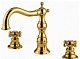 Смеситель для раковины золото на 3 отверстия Migliore Arcadia BN.ARC-8312