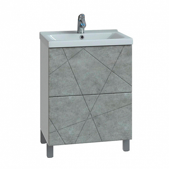 Тумба под раковину напольная Vigo Geometry 600-0-2 (под умывальник Como) 015 бетон