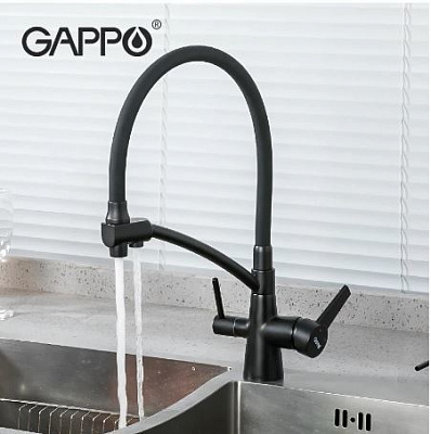 Смеситель для кухни Frap G4398-16 со встроенным фильтром