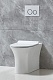 Унитаз приставной безободковый полное примыкание P-trap Belbagno ANCONA  BB1224CBR-P