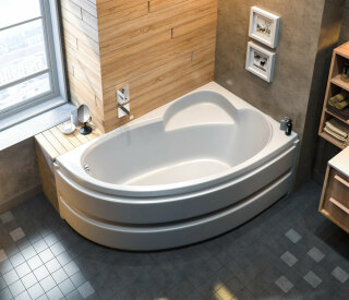 Ванна акриловая угловая BAS Сагра 160х100 правая В 00032 (без гидромассажа)