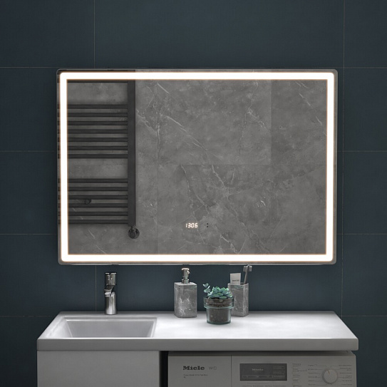 Зеркало в ванную 100х70 VIGO GEOMETRY LUXE 1000 на взмах