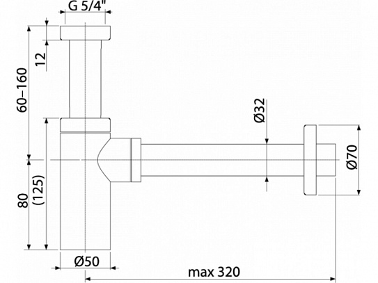 Сифон для раковины Boheme MattWhite 609-MW
