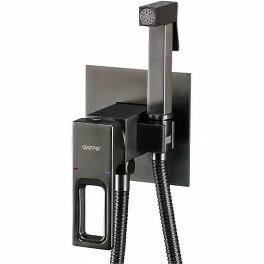 Встраиваемый гигиенический душ, оружейная сталь Gappo G7217-9