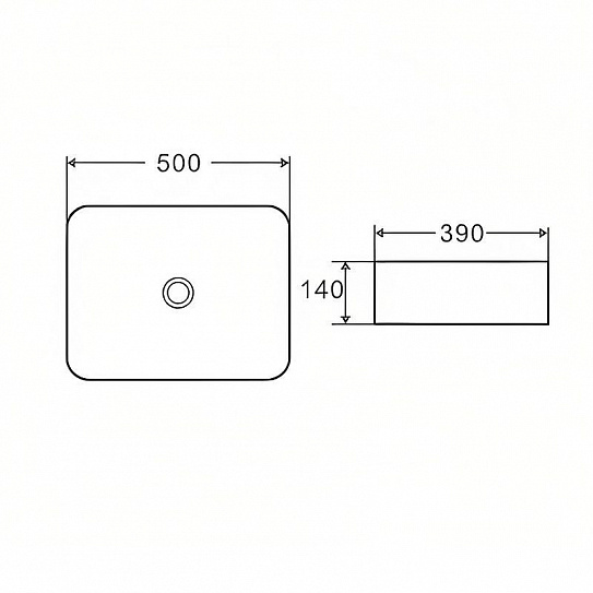 Раковина накладная D&K Berlin DT1431425