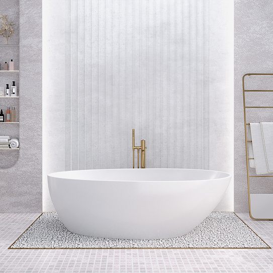 Ванна из литьевого мрамора Calipso Nova Gel 181х88см AQUA DE MARCO 1180WCAL_GEL