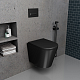 Унитаз подвесной безободковый с микролтфьом D&K Venice DT1026025 черный