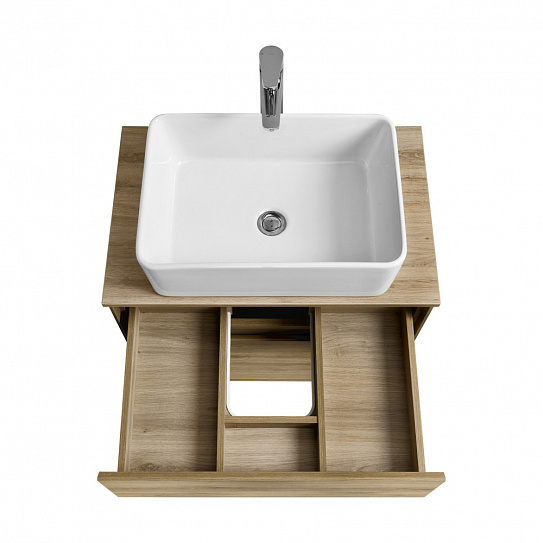 Тумба под раковину Aquaton Либерти 60 дуб эльвезия 1A279401LYC70