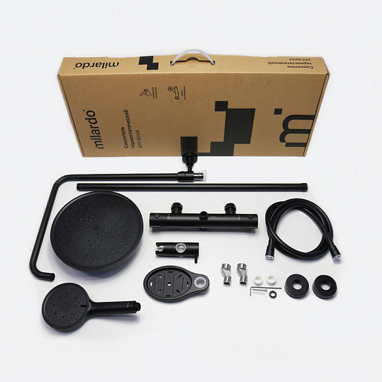 Душевая система с термостатом Milardo Ideal Spa ILSBLTHM89