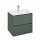 Тумба с раковиной Roca Ona 600 A857613513 2 ящика,зеленый матовый