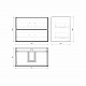 Тумба подвесная MIRSANT Viva 80 УТ000094187 белая глянцевая (раковина Conte 80)
