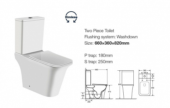 Унитаз компакт Cerutti Spa Nivolet CT8457