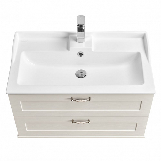 Тумба без раковины Акватон Леон 80 Дуб белый 1A186301LBPS0