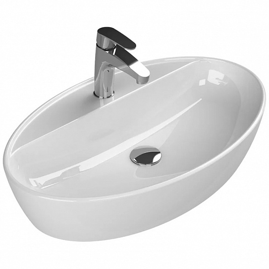 Раковина накладная 67 OPADIRIS One 67 (Cerastyle) с полочкой и отвестием для смесителя