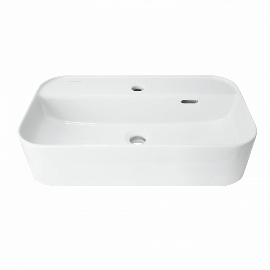 Раковина накладная 60 Sanita Luxe Infinity Shelf INF60SLWB01SH (с отверстием под смеситель)