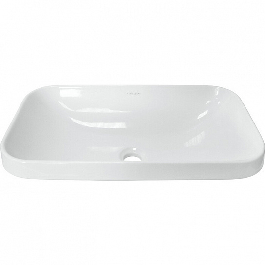 Раковина на столешницу врезная Sanita Luxe Infinity Inside 60см INF60SLWB01I, прямоугольная, фарфор
