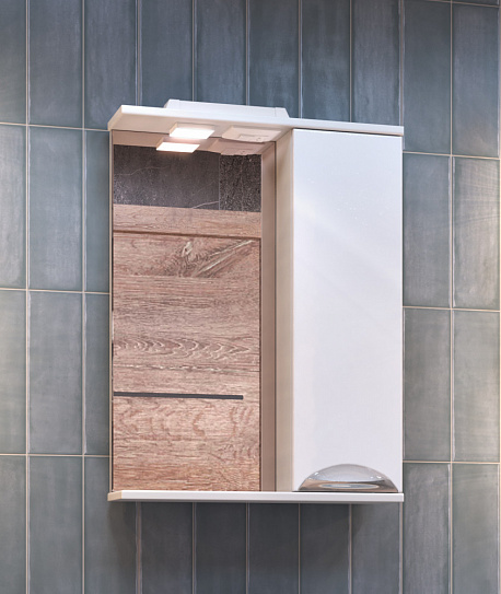 Зеркало шкаф для ванной Vigo Callao 500 правый z.CAL.50.R.El