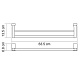 Штанга для полотенец двойная WasserKRAFT Exter K-5240