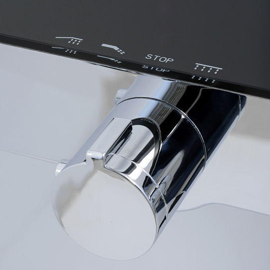 Душевая система комплект с термостатом WasserKraft A11401 черный