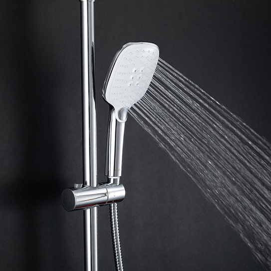 Смеситель для ванны белый длинный излив Gappo G2248