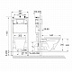 Комплект Roca Gap 893104100 подвесной унитаз + инсталляция + кнопка