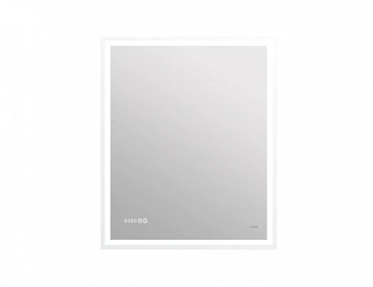 Зеркало с LED подсветкой 70x85 Cersanit 080 design pro часы с антизапотеванием