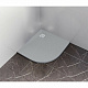 Поддон душевой из литьевого мрамора 90х90 ESSENTIA R Графит GoodDoor ЛП00179 четверь круга