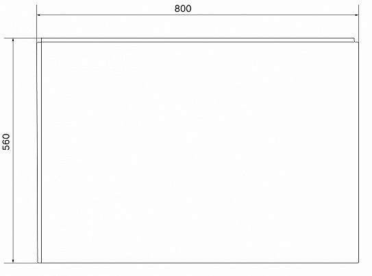 Панель торцевая 1Marka FLAT 80L