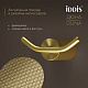 Крючок двойной IDDIS Дюна (Duna) DUNMG20i41 золото матовое нержавеющая сталь