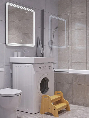 Раковина над стиральной машиной 60см Sanita Luxe Space 55 SPC55SLWB01