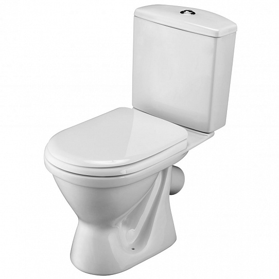 Унитаз-компакт Santek Алькор косой выпуск, 2 режима, антивсплеск, сиденье 1WH302196