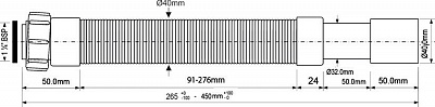 Гофра  1 1/4  M`ALPINE 0,5 м. MRMF4-045  32/40