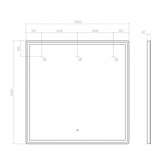 Зеркало Roberta Comfort 1000 Vigo 169