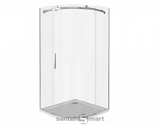 Душевое ограждение 100х100 Good Door Galaxy R-100-C-CH четверть круга