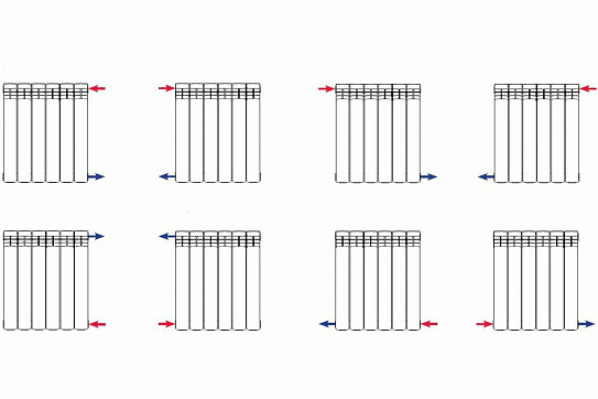 Радиатор Royal Thermo BiLiner 500/Silver Satin - 10 секций (серебристый)