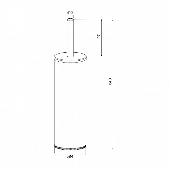 Ерш IDDIS Optima Home BRUBL0i47, черный