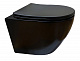 Унитаз подвесной безободковый черный Cerutti SPA SELLA Aria MB CT9160