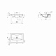 Раковина мебельная 60 Cersanit COMO S-UM-COM60/1-w 1 отверстие