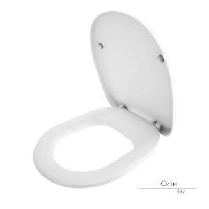 Сиденье для унитаза съёмное с системой плавного опускания Сити Slim МС Керамин